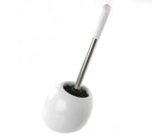 Brosse de toilettes WC Boule Blanc
