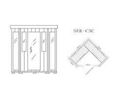 Trade-Line-Partner Cabine de sauna infrarouge Pour 4 personnes