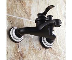NewBorn Faucet Cuisine ou Salle de Bain évier Robinet mélangeur Robinets d'eau Froide Noir cuivre Complet dans Le Mur 3 Touchez l'eau du Bain Douche Robinet Lumineux A