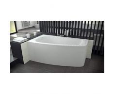 AZURA HOME DESIGN Baignoire dangle Luna 150 cm avec Tablier - Orientation: Gauche