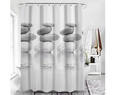 Cozyswan Rideau de Douche en Polyester Imperméable et Résistant À La Moisissure 3D Impression 180 X 120 cm