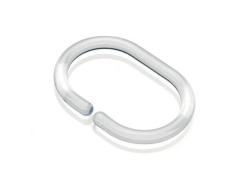 Croydex Lot de 12 anneaux C pour rideau de douche Transparent