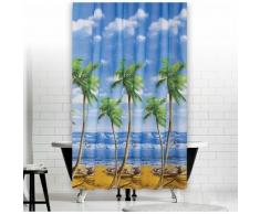 KS Handel 24 Top Designs Rideau de douche textile 120 x 200 cm Palmenstrand