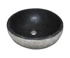 Petite vasque pierre galet naturel lave-mains Ø35cm env. CHOIX SUR PHOTOS