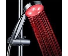 TIRAIN pomme de douche lumineuse LED douchette à main changement de couleur automatique