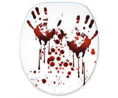 Abattant WC frein de chute soft close - Grande sélection - Finition de haute qualité - Fixation facile (Blood Hands)