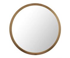 KOSGK Miroir Mural Cadre Cercle Noir Rasage Grand Panneau Verre à coiffer Rond Flottant Moderne | Meuble-lavabo, Chambre ou Salle Bain | Pendaison