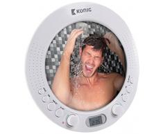 Radio de douche AM/FM avec miroir