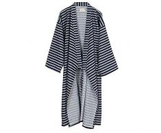 Unisexe Peignoir de Bain Douche Coton Robe de Chambre Kimono Homme Femme Chemise Vêtement de Nuit Confortable Pyjamas Yukata Lâche pour Hôtel Spa Maison Natation Khan Vapeur Sauna avec Poche Ceinture