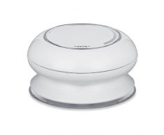 PromotionGift Radio de Douche avec Ventouse, Blanc, d9.6x6cm