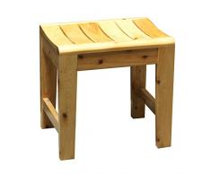 Tabouret De Douche Tabouret Chaise De Bain Étanche Salle De Bains Tabouret Tabouret De Bain En Bois Massif Banc En Bois Antiseptique Tabouret De Douche Antidérapant Ménage Petit Banc ZHAOYONGLI