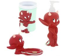 Hot Stuff -Coffret Set de Salle de Bain Hot Stuff Ange Et Démon Set 3 Pièces