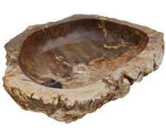 Guru-Shop Vasque en Marbre Massif, Lavabo, Lavabo, Lave-mains en Pierre Naturelle - Modèle 6, Beige, Lavabos, Lavabos Baignoires