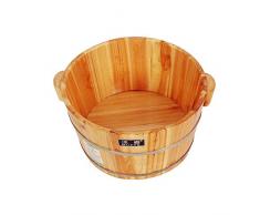 ZY-Bain de Pieds Baril Épaississement Naturel en Bois Massif-Pied Spa Isolation des ménages de la Baignoire en Bois cuit à la Vapeur