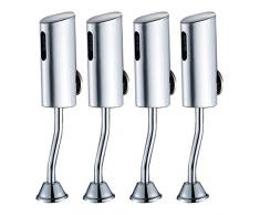 perfk 4x Mural Automatique Infrarouge Urinoir Valve Sans Contact Toilette Flusher