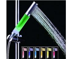 ROSENICE Douchette Pommeau de douche lumineux à LED 7 couleurs