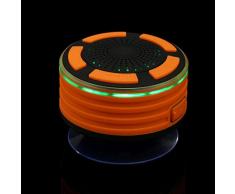 Bescita Bluetooth Douche Haut-parleur étanche Haut-parleur portable sans fil avec radio FM