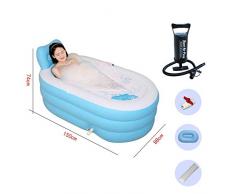 SDYBYG Baignoire Gonflable Dépaississement, Baignoire Pliable en Plastique, Enfants Piscine Gonflable, Adulte Baignoire Spa Baignoire Jacuzzi Salle De Bains Familiale