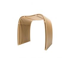 Schulte Tabouret de salle de bains ergonomique, siège de douche avec lattes incurvées, tablette de rangement, bambou, 46x40x30 cm