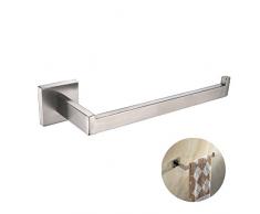 CASEWIND Anneau Porte-Serviette Murale en Acier Inox 304 Brossé Montage Mural Porte Serviette Demi-Barre Porte Torchon Design Moderne Anti-Rouille Durable Pour Toilettes Salles de Bain
