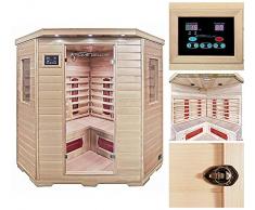 Home Deluxe redsun XXL Sauna infrarouge | avec accessoires et accessoires