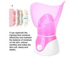 Vapeur facial, sauna facial Vaporisateur facial, appareils à vapeur pour le visage Spa spores du visage Nettoyage à la vapeur Soins du visage Humidificateur Appareil de soin du visage(Rose-EU)