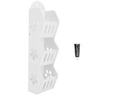 TOPINCN Étagère Organiseur Chariot Meuble de Rangement Suspendu Multicouche Mural Imperméable Support de Rangement pour Salle de Bain Cuisine