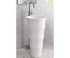 KARAG Lavabo Totem LOUVRE 83x42x42 cm en céramique