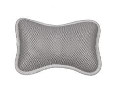 Healifty Oreiller de Baignoire avec ventouses Appui-tête antidérapant Spa Coussin Dorsal épaule Cou (Gris) 1pcs
