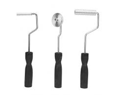 Outils de Rouleau - Trousse de Réparation de Bateaux à Baignoire Trousse à Bulles à Bulles pour Plastifier la Fibre de Verre, Paquet de 3