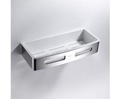 Ibergrif, Etagère de Douche Auto-adhésif, Serviteur de Salle de Bain sans Percage, Chome, Argent