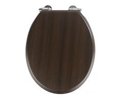 Wenko 22015100 Weinge Abattant WC Bois Marron 38,5 x 7,0 x 47,7 cm