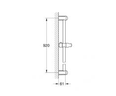 GROHE - 27524000 - Barre de Douche 90 cm Tempesta (Import Allemagne)