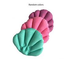 Triamisu Doux Oreiller De Salle De Bains Maison Confortable Spa Gonflable Tasses De Bain Coquille en Forme De Cou Baignoire Coussin Accessoires De Salle De Bains -Random