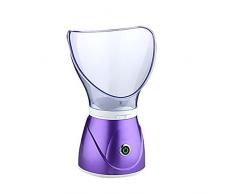 Facial Steamer Sauna Facial Portable Vapeur Humidificateur Visage Vaporisateur avec Nettoyage en profondeur de Pore pour Hydrater, Nettoyer et Soins de la Peau , purple