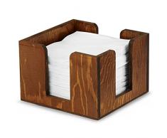 Porte-serviettes à cocktail en bois – Organiseur de bar pour contenir jusquà 100 serviettes à cocktail