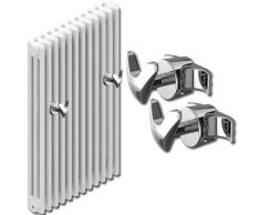 Paire Handy VIP - Porte-Serviette - Ne Trous Plus Les carrelage et ne Pas Utiliser la Colle Parce Que Se fixant Directement sur Le Ton Radiateur Tubulaire - Chromé