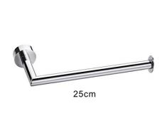 Modern Design Barre Porte-serviette, Porte-serviette murale, pour Salle de bain en massif Laiton Chromé (Barres porte-serviettes 25cm)