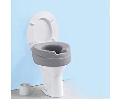 Rehausseur de toilettes « Soft » - Réhausseur de WC - Hauteur de 10 cm - Hauteur maximale 185 kg - Gris