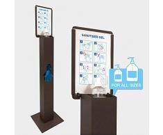 Q&B Grafiche Colonne pour gel lave mains mains TOT50 lampadaire totem pour gel lave mains mains