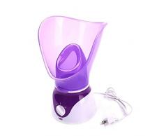 2 en 1 Facial Steamer Hot Mist Nettoyage hydratantes Pores comédons acné Humidifier Intérieur Accueil Sauna Système SPA visage Atomiseur Violet