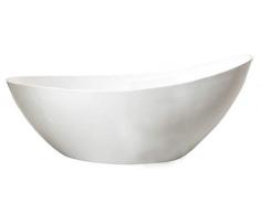 Bernstein Badshop Baignoire Îlot Vice en Acrylique sanitaire - Blanc - 183,5 x 78,5 x 77 cm