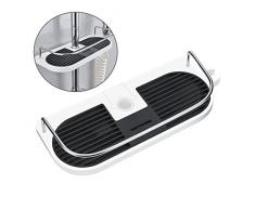Hawsam Sans Perçage Étagère de Douche pour Rail de Douche - Support Dorganisateur de Salle de Bains pour le Shampooing, Adapte le Rail de 19mm - 25mm