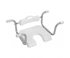 Feridras Comfort Siège pour Baignoire, Silver/Chrome, 15 x 50 x 45 cm