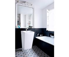 Mob-In Lavabo Colonne Totem Blanc Céramique 85 Cm Paros