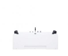 Beliani - Baignoire Balnéo - Galley - Moderne en Acrylique Blanc pour 2 Personnes avec Chromothérapie
