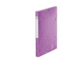 Exacompta - Réf. 18515H - Boîte de classement pour cartes brillantes Cartobox, dos de 25 mm, A4 - Violet