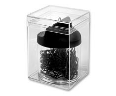 vop 6028 m6h100–01 magnétique Distributeur de trombones 28 mm, 100 pièces, revêtement en plastique noir