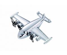 Troika Propeller Driven Airliner Desk Tidy Accessoire de Bureau en forme d'Avion hélice avec Presse-Papier, Aimant et c