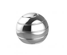 CaLeQi Desktop Transfer Transfer Gyro Alliage daluminium Kinetic Bureau Jouet Soulagement du Stress Bureau Exécutif Gadgets Balle en métal Démontage Complet Rotary Decompression Toy-Small